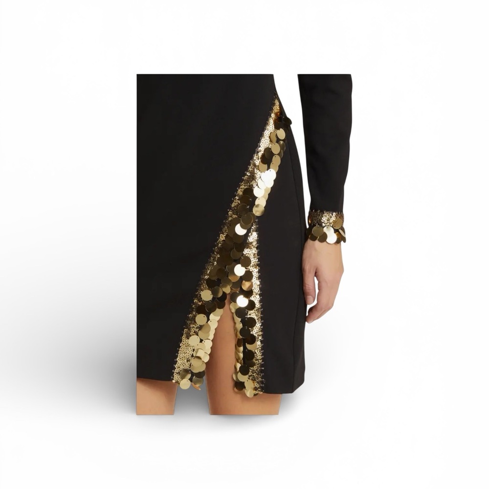 Vince Camuto Long Sleeve Sequin Jersey Mini dress Size 6 NWT - Picture 11 of 12